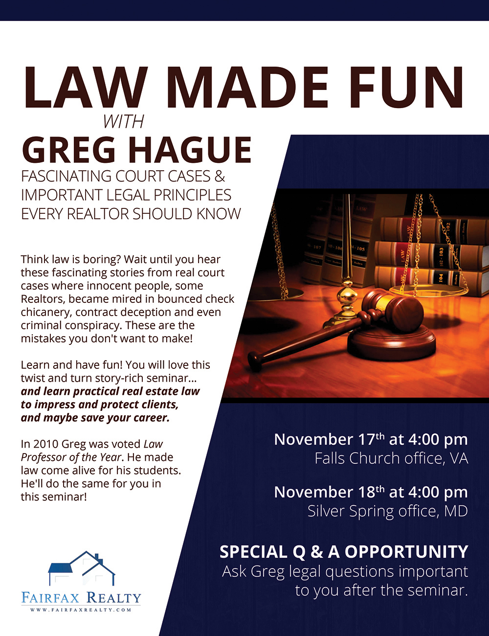 Fairfax Realty - Law Seminar